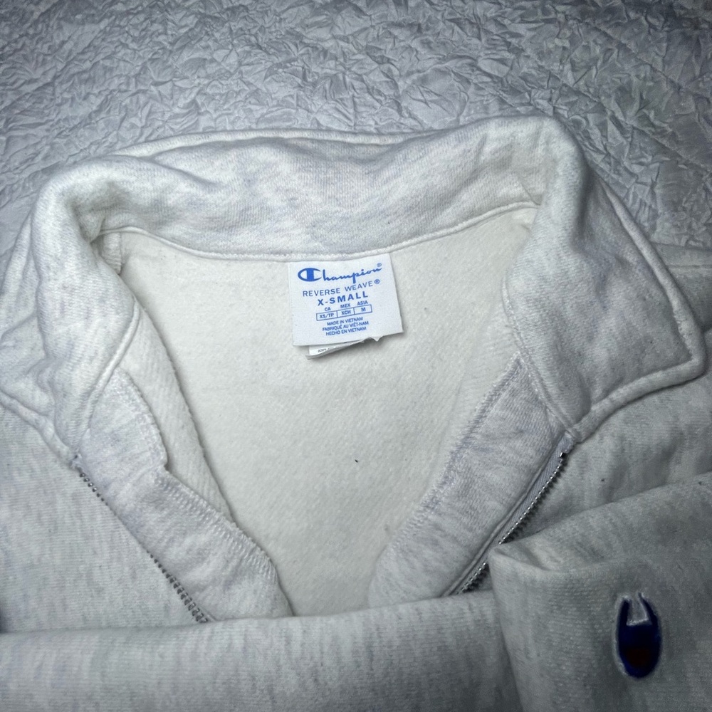 Champion Quarter-Zip White Pullover - image 4